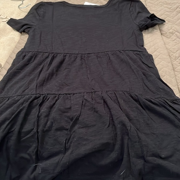 GAP ForeverSoft Black Relaxed Tiered Mini Dress/NWT/S - Picture 8 of 10